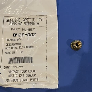 8428-002 ARTIC CAT NUT HEX FL. CLINCHLOCK 1 Piece - Picture 1 of 4