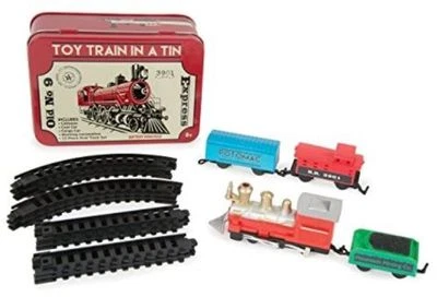 Toy Train In a Tin 12-Piece Train Track for Children Kids Game Toy Birthday Gift - Image 1 of 2