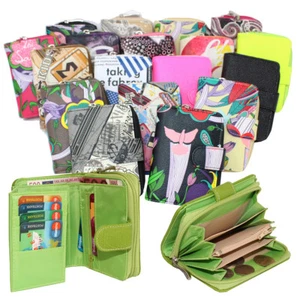 Damen Geldbeutel Geldbörse Damenbörse Portemonnaie Riegelbörse Börse U1 - Bild 1 von 21