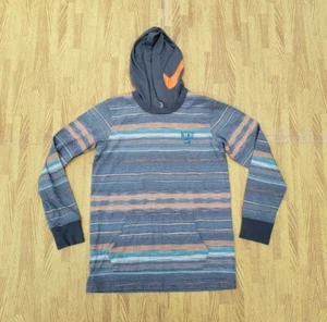 Nike Gray / Orange / Green Long Sleeve Hooded Shirt ~ Boys Medium Slim / Small - Picture 1 of 6