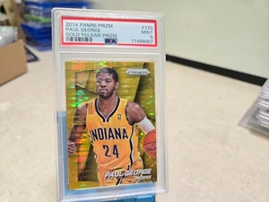 2014 Prizm Gold Pulsar Prizm #120 10/10 Paul George PSA 9 - Picture 1 of 2