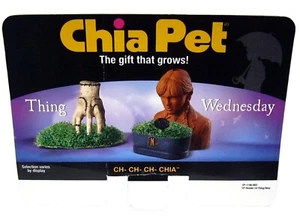 Chia Pet Addams' Family Wednesday & Thing Decorative Pottery Store Display - Picture 1 of 2