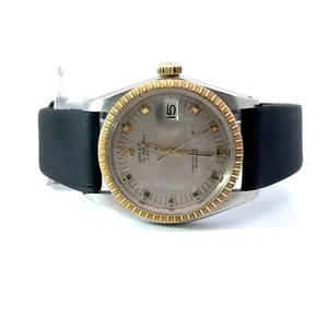 Rolex Date 1505 2 Tone 1968 Automatic Mens Watch Serviced 9/24 Box & Papers - Picture 1 of 10