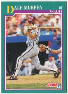 1991 Score #650 Dale Murphy Philadelphia Phillies - Picture 1 of 2