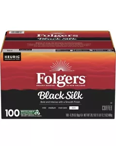 Cápsulas de café Folgers Dark Roast K-Cup, seda negra (100 ct.) gran precio - Imagen 1 de 4