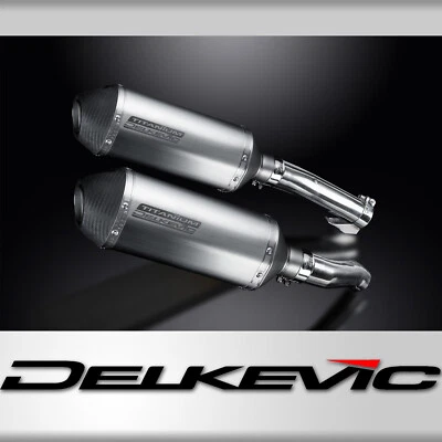 Kit silenciador de escape Kawasaki Z1000 2010-16 Delkevic 10" X-Oval titânio - Imagem 1 de 4