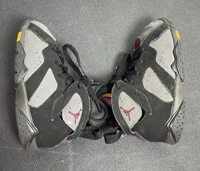 Air Jordan 7 VII Burdeos 2011 Retro TD 304772-004 Niño Pequeño Talla 9C Gris Negro Foto 1 de 4