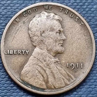 1911 S Lincoln Wheat Cent 1c San Francisco Better Grade #95386 - Image 1 of 2