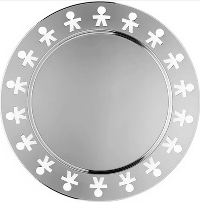 Vassoio Alessi, serie GIROTONDO in acciaio inox traforato diam. Ø40 king-kong - Immagine 1 di 4