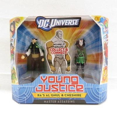Young Justice RA'S AL GHUL & CHESHIRE 2011 paquete de 2 Master Assassins conjunto nuevo en paquete Foto 1 de 4