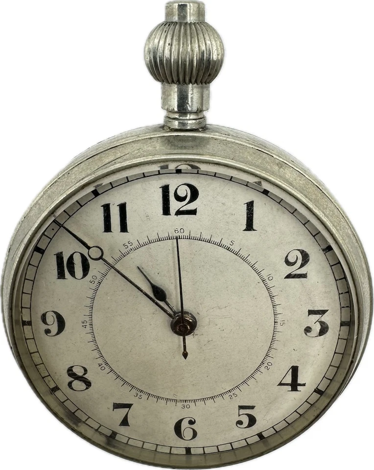 Антикварные карманные часы с хронографом Wittnauer 7 Jewel Basic с открытым циферблатом никель - Изображение 1 из 4