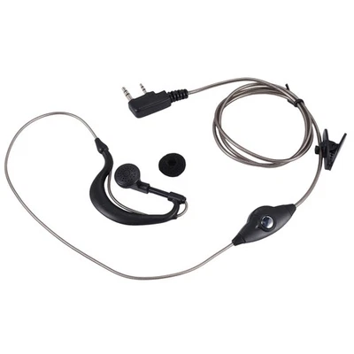 Black 2 Pin PTT Mic Headset for  Radio    HYT  TH 5508 - Image 1 of 3