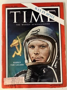 Vintage RARE TIME Magazine Russia's Yuri Gagarin | Man in Space | April 21 1961 - Picture 1 of 4