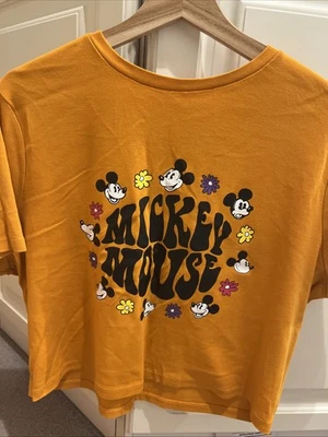 Disney Mickey Mouse Orange T Shirt Primark 2xl - Image 1 of 3
