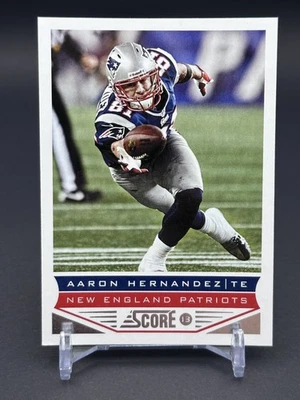 2013 Score - Aaron Hernandez #128 New England Patriots - Image 1 of 2
