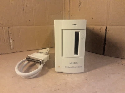MINOLTA DIMAGE SCAN DUAL F-2400 FILM SCANNER MADE IN JAPAN, UNIT + PSU ONLY - Image 1 of 4