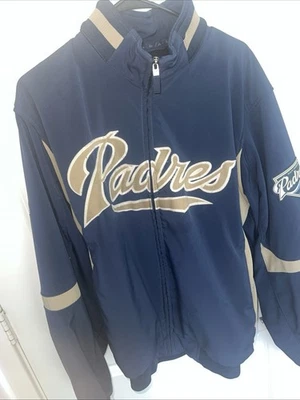 Majestic SAN DIEGO PADRES JACKET VINTAGE 2000s MLB SIZE LARGE - Image 1 of 2
