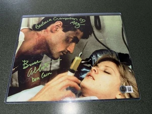 REANIMATOR 8X10 AUTOGRAPH! BARBARA CRAMPTON/BRUCE ABBOTT!! BECKETT!! INSCRIBED - Picture 1 of 3