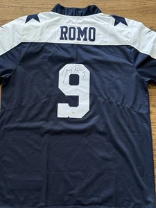 Tony Romo Signed Navy Dallas Cowboys Jersey PSA Authenticated - Picture 1 of 3