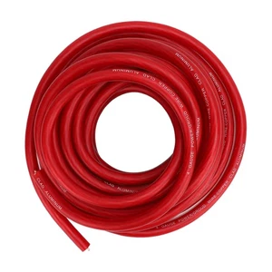 Ι Red 4 Gauge Wire Copper Clad CCA Soft Touch 25ft 4 AWG Power Ground Cable For - Picture 1 of 12