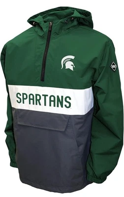 Michigan State Anorak Quarter-Zip Pullover NCAA Jacket - Size XL - Image 1 of 3
