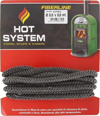 FIBERLINE GUARNIZIONE TONDA PER ALTE TEMPERATURE STUFA / CAMINO   mm.8x2,5 mt. - Immagine 1 di 4