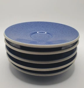 Sasaki Farbstein Saphir Untertassen Vignelli Designs Hergestellt in Japan 5er Set - Bild 1 von 5