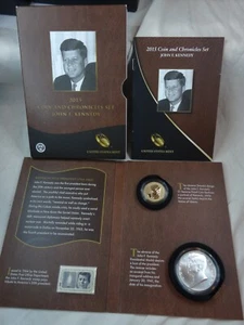 2015 John F Kennedy Coin & Chronicles Set Silver 1 Oz .999 US Mint OGP COA - Picture 1 of 6