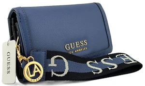 GUESS HIGHMEADOW LOGO WALLET WRISTLET CLUTCH PURSE Blue • AUTHENTIC New BNWT - Picture 1 of 21