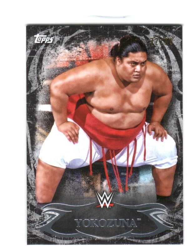 WWE Yokozuna #75 2015 Topps Undisputed Black Parallel Base Card SN 32 of 99 - Image 1 of 1