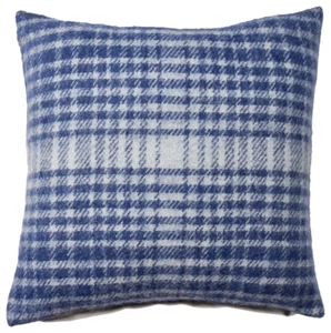 NEW Pair sofa throw pillows, soft fleece, navy blue/gray - Picture 1 of 1