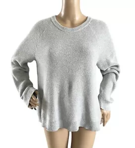 Madewell Womens Sweater Cotton Blend Long Sleeves Gray Size Large - Picture 1 of 5
