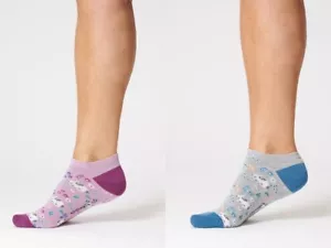 THOUGHT BIO-BAUMWOLLE/BAMBUS DAMEN SNEAKER SOCKEN-HASE/KANINCHEN-TA586-NEU MIT ETIKETT - Bild 1 von 10
