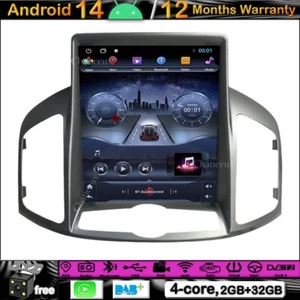 9.7"Android 14 Autoradio GPS SAT Navi DAB Carplay BT For Chevrolet Captiva 12-17 - Picture 1 of 12