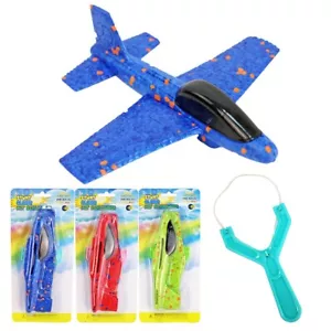 Styropor Flugzeug für Kinder - 17cm mit Katapult, Katapult Flugzeug, Wurfgleiter - Bild 1 von 6