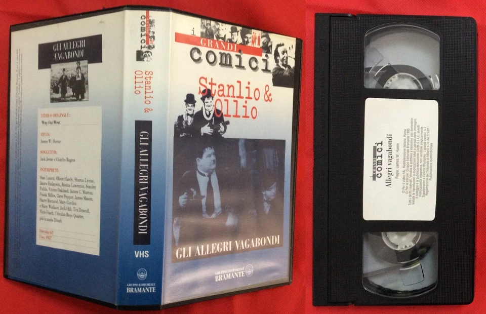 VHS - FILM GLI ALLEGRI VAGABONDI CON STANLIO E OLLIO 1937. SERIE I GRANDI COMICI - Immagine 1 di 1