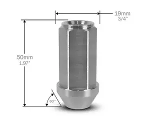 Stainless Steel Trailer Hex Lug Nuts - Priced & Sold As Each / 1pc - Picture 1 of 3
