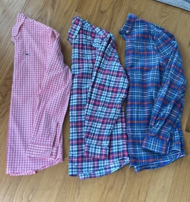 Lote de 3 camisas con botones grandes 16 multicolores VINEYARD VINES Whale para niños Foto 1 de 4