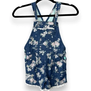 MATILDA JANE Adventure Begins Playground Romper 6 Floral Overalls Girls Lace - Picture 1 of 12