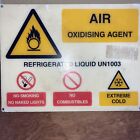Vintage Air Oxidising Agent Sign 30 X 40Cm, Plastic (0595)