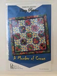 A Murder of Crows Charlotte Angotti's Classy Quilt Patterns Finished 72 x 72" - Picture 1 of 2