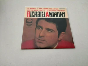 RICHARD ANTHONY "CE MONDE / PAS COMME LES AUTRES / OUI" 7" EP VINYL B/G A/A 1964 - Picture 1 of 2