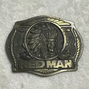 Vintage 1988 Limited Edition Redman Chewing Tobacco Belt Buckle Made in the USA - Picture 1 of 5