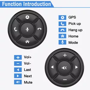 Botón de control remoto inalámbrico para volante de coche para DVD estéreo GPS universal - Imagen 1 de 11
