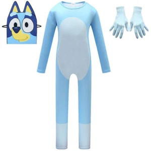 Niños Niños Niñas Bingos Blueys Disfraz Mono Juegos con disfraces Halloween Conjunto - Imagen 1 de 14