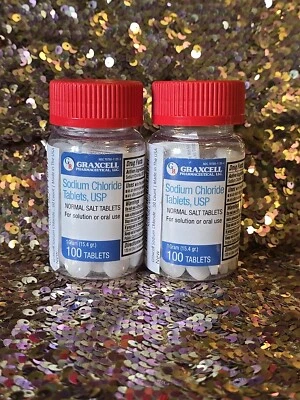 SODIUM CHLORIDE 1 GRAM TABLETS 100 COUNT  Lot 2  - Imagem 1 de 4