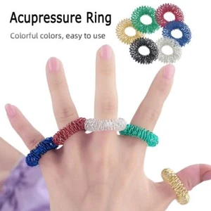 Φ 2,5 cm Akupressur-Ring Federn Anti-Stress-Ringe Entspannungs finger - Picture 1 of 22