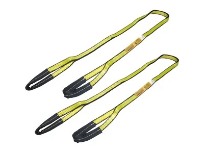 1" X 8' Poly Web Lifting Sling Synthetic Eye & Eye 1-ply Choker Tow Pull 2 Pack