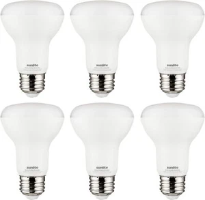 LED 90 CRI R20 Recessed Light Bulb, 8 Watts Lumens, Dimmable, Medium Base 6-Pk - Picture 1 of 1