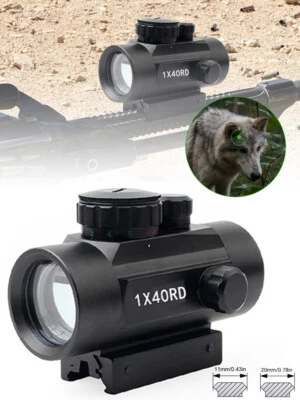 40X Waterproof Portable Reflex Dot Sight Fogproof Adjuste Brightness Telescope - Image 1 of 4